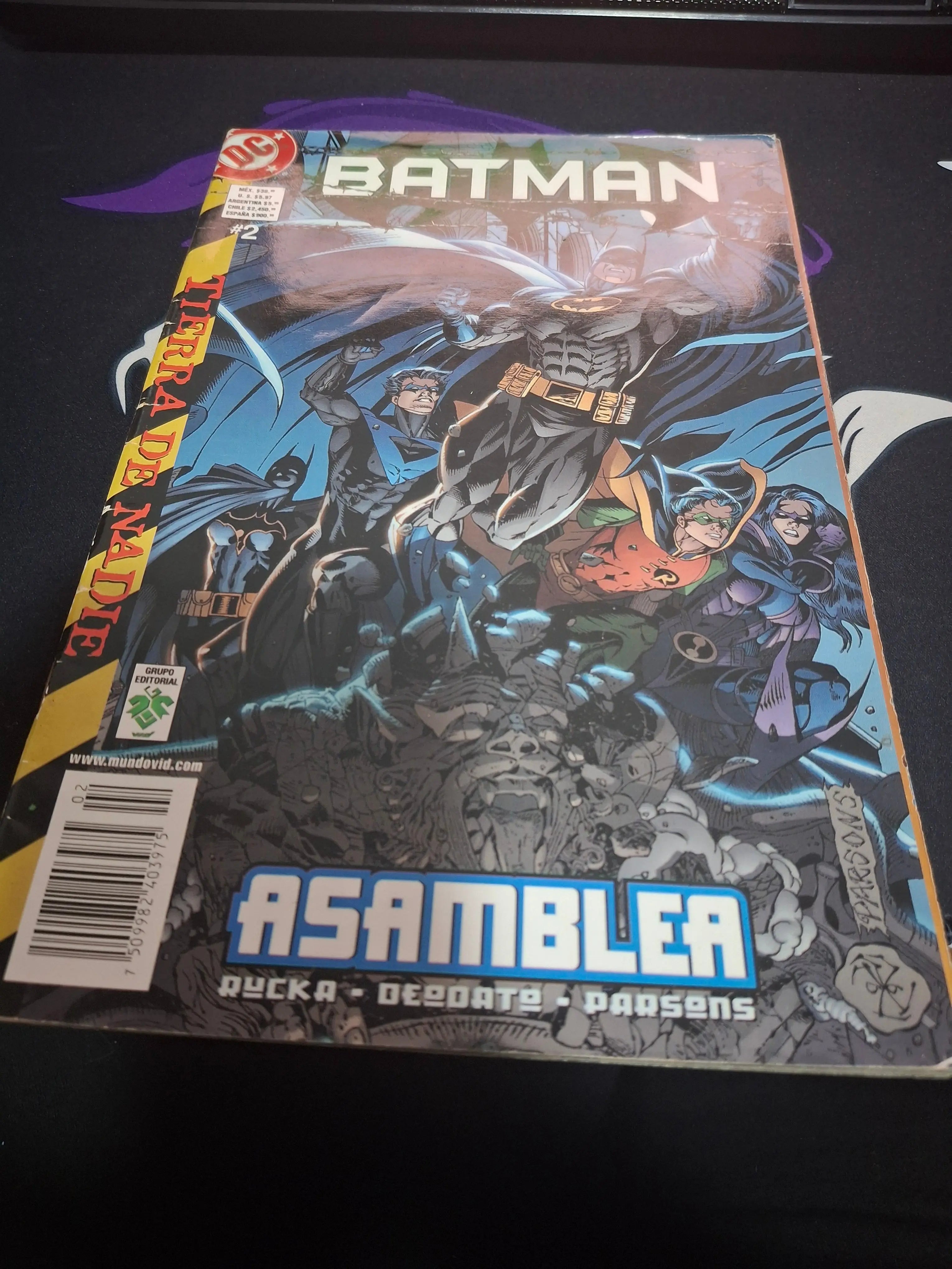 Portada Batman Tierra de Nadie Asamblea – pack 2 tomos colección