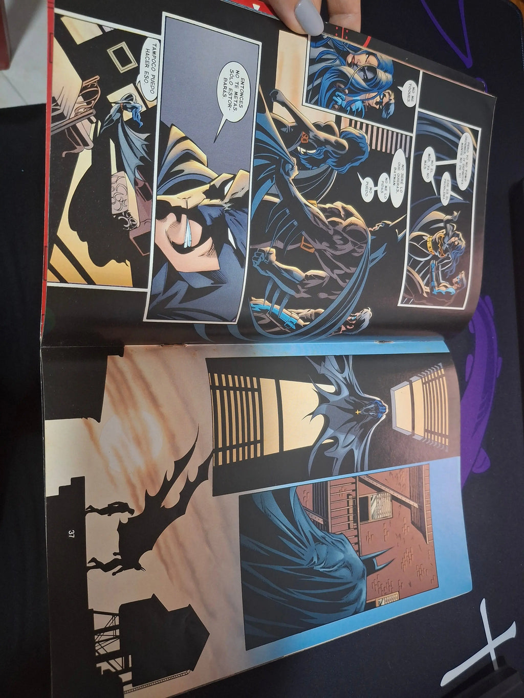 Contraportada Batman Tierra de Nadie Asamblea