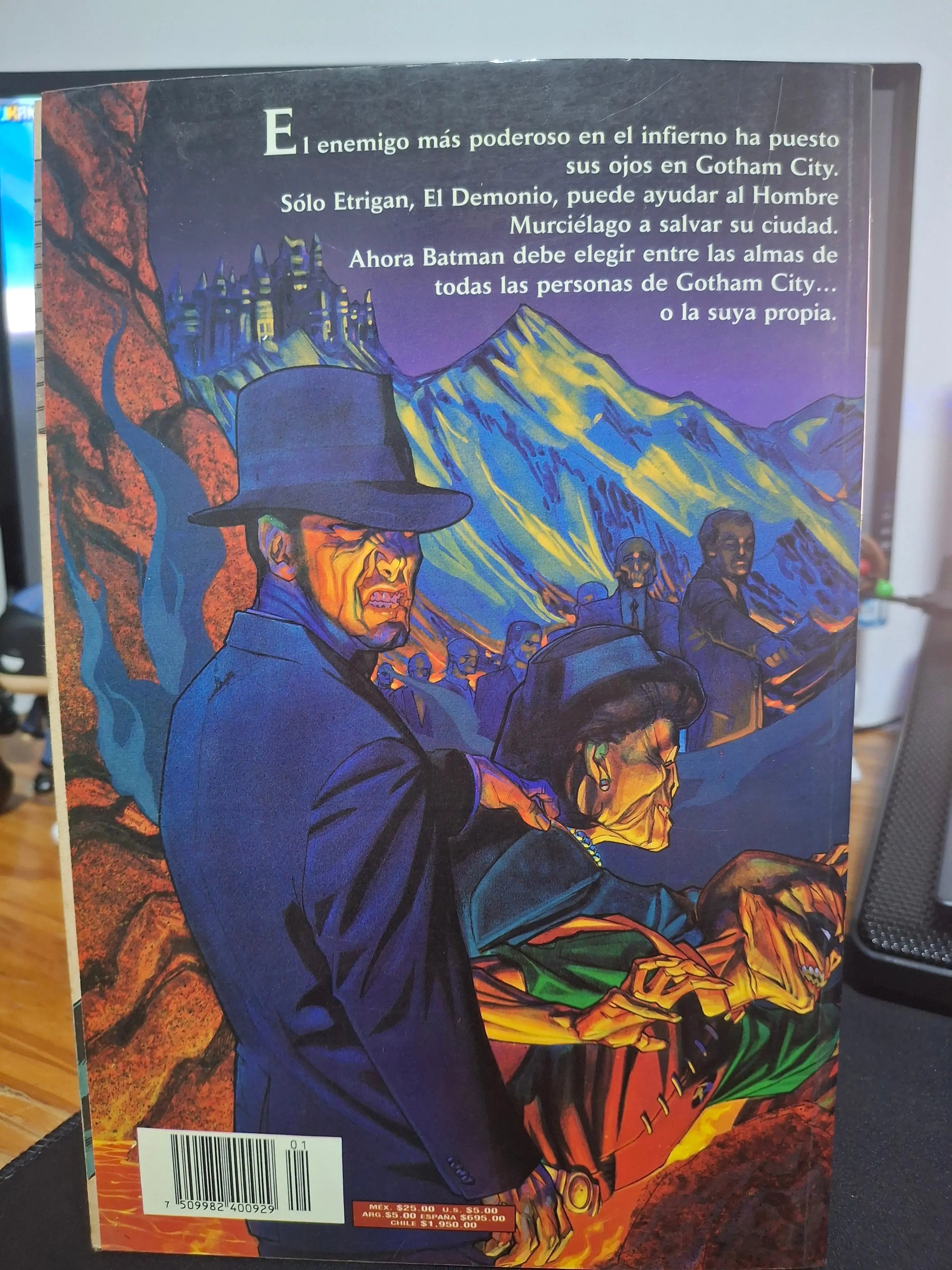 Contraportada Batman Demon edición de colección