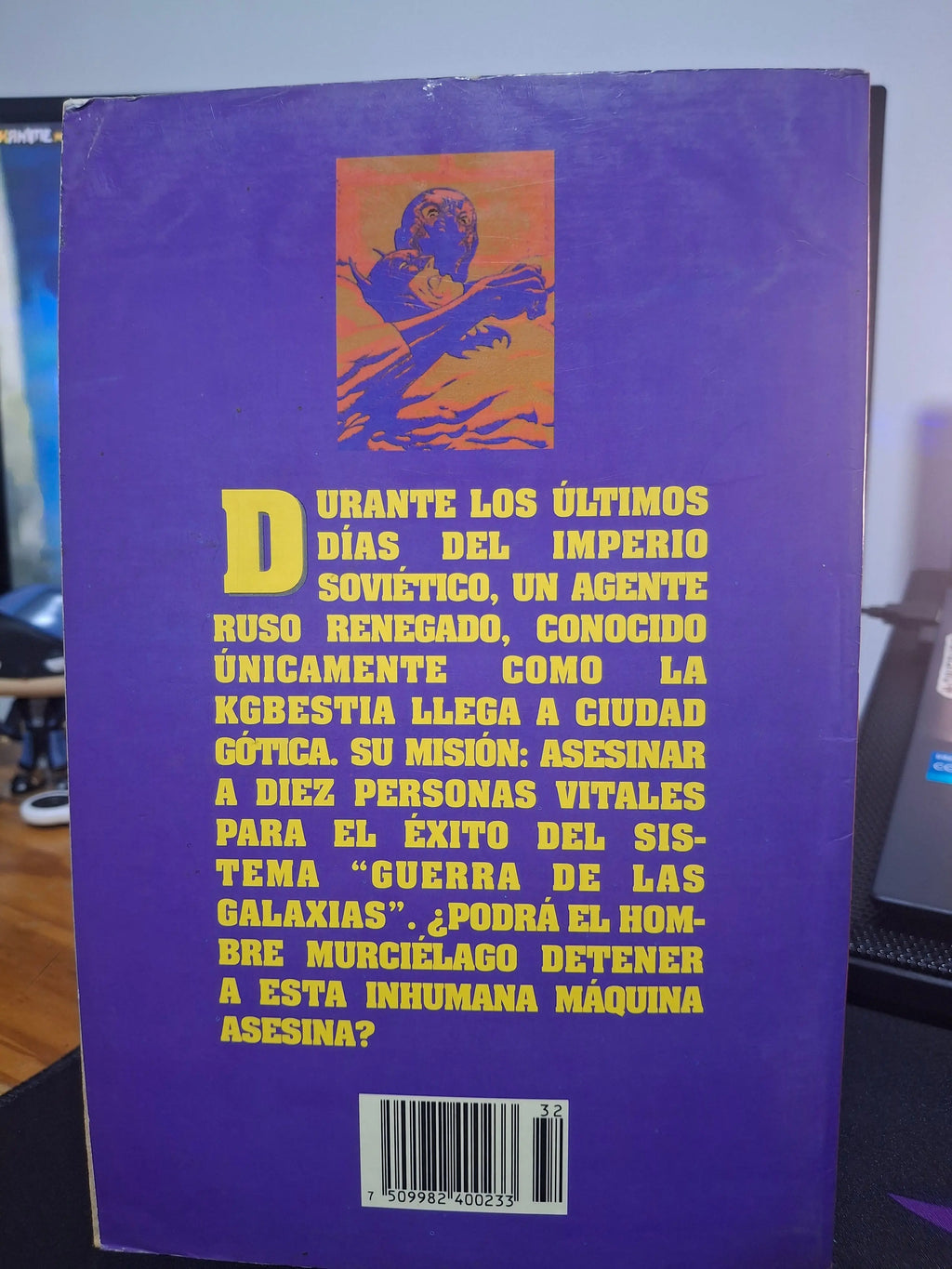 Contraportada Batman Diez Noches de la Bestia edición colección