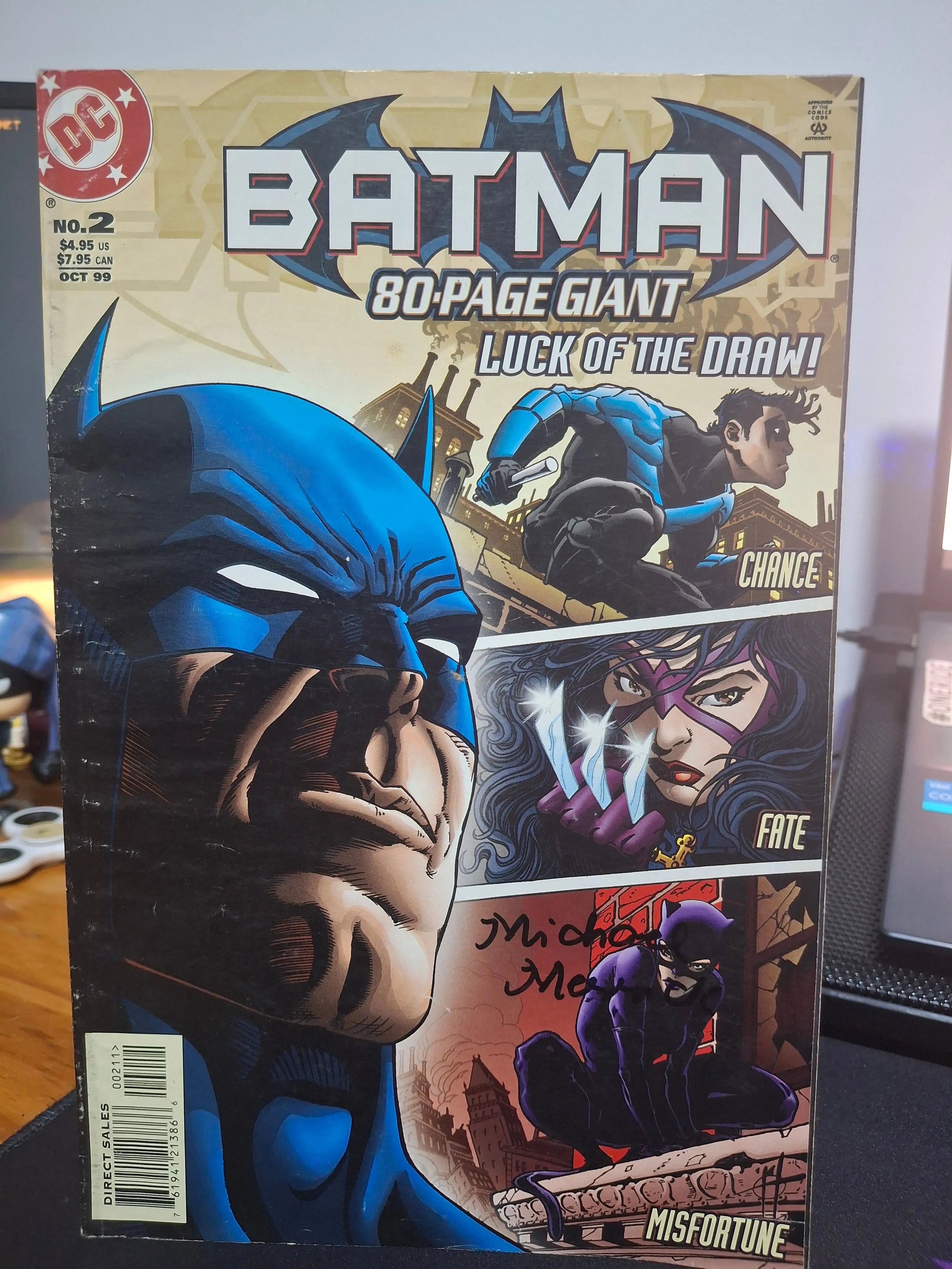 Portada Batman 80-Page Giant No. 2 Luck of the Draw 1999