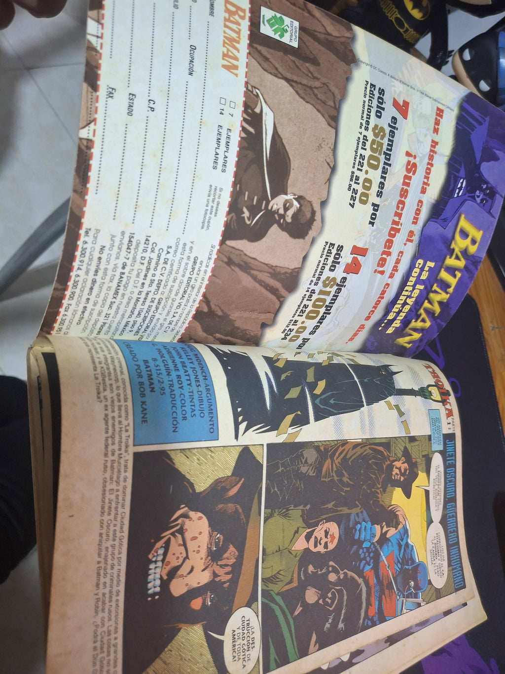 Páginas interiores Batman Troika edición de colección