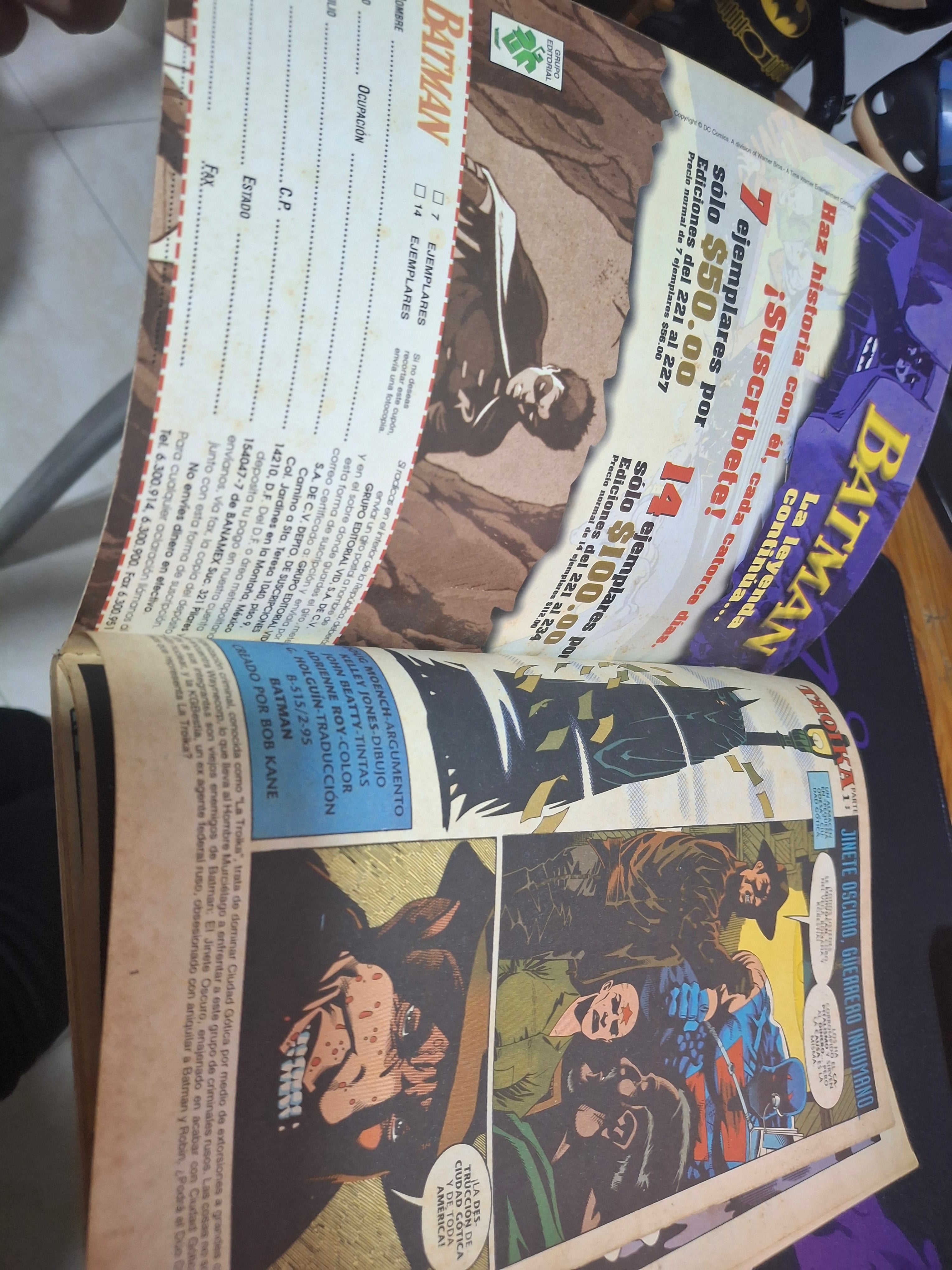 Páginas interiores Batman Troika edición de colección