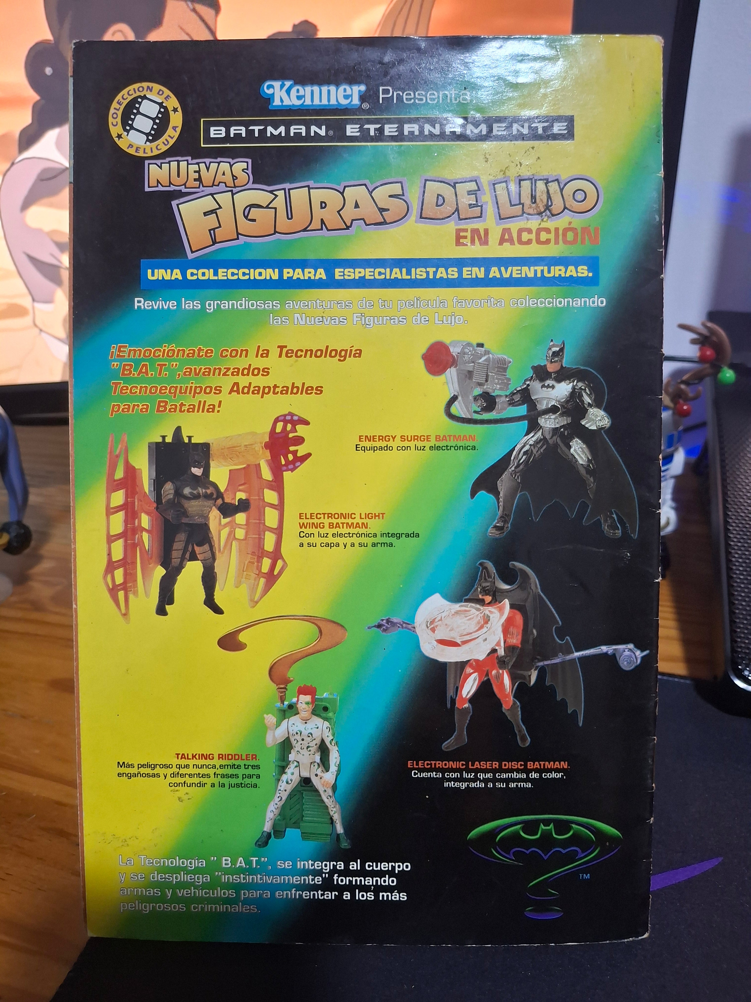 Contraportada Batman No. 237 – Publicidad figuras Kenner Batman Eternamente